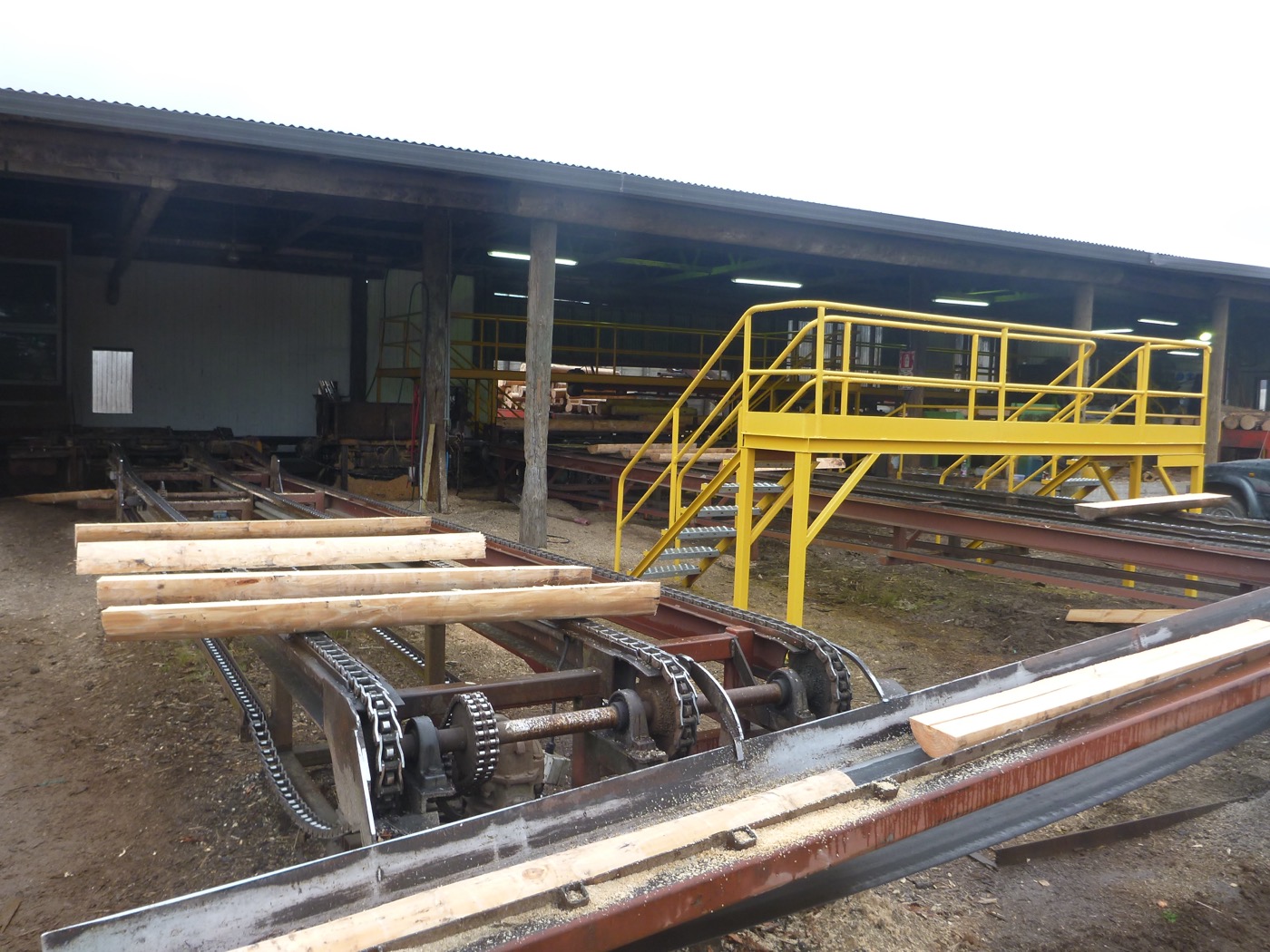 Wood processing facility — warehousing and logistics environment